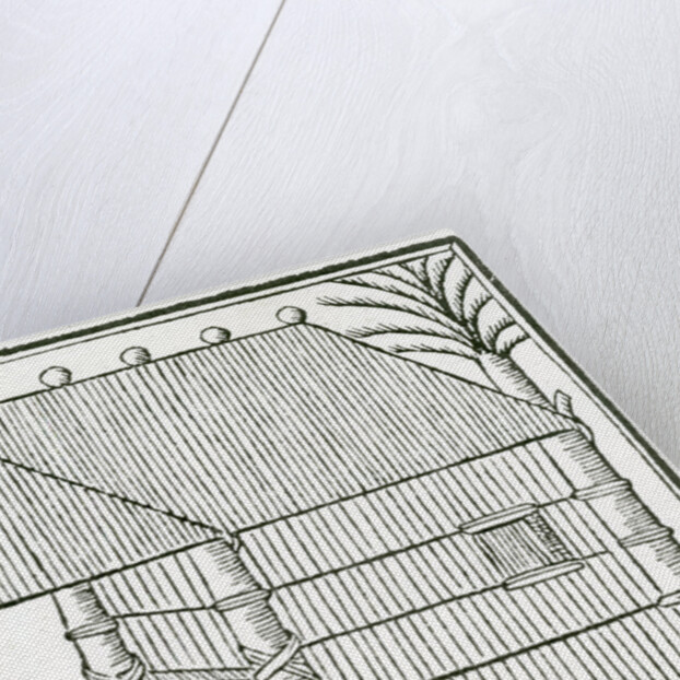 An Indian Habitation from 'la Historia general de las Indias' 1547 by Christopher Columbus