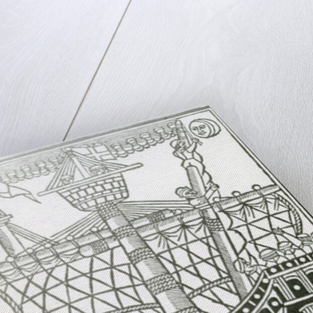 A Caravel from 'la Historia general de las Indias' 1547 by Christopher Columbus