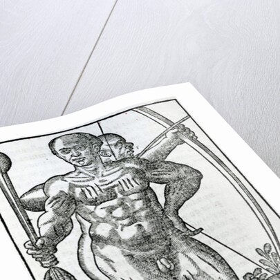 Two Natives from 'la Hystoria general de las Indias' 1547 by Christopher Columbus