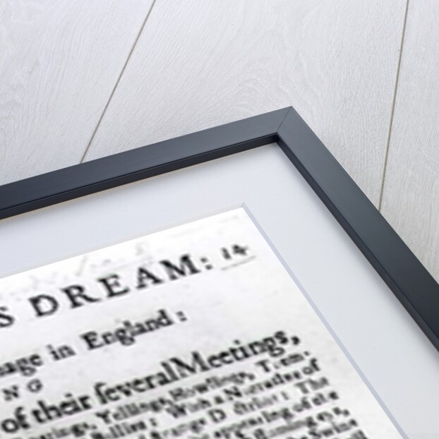The Quakers Dream or The Devil's Pilgrimage in England, pub. in 1655 by English School