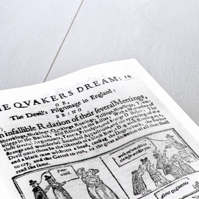 The Quakers Dream or The Devil's Pilgrimage in England, pub. in 1655 by English School