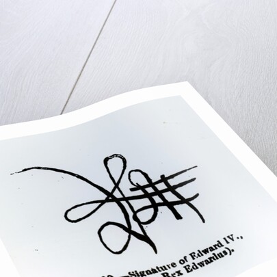 Signature of Edward IV by English School