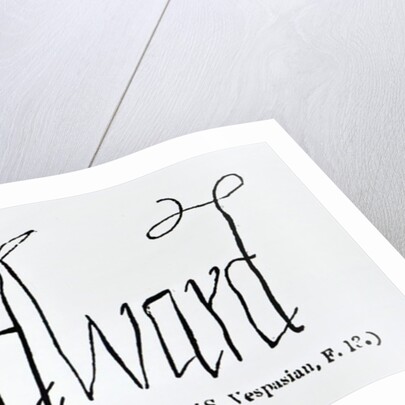 Reproduction of the signature of Edward VI by Anonymous