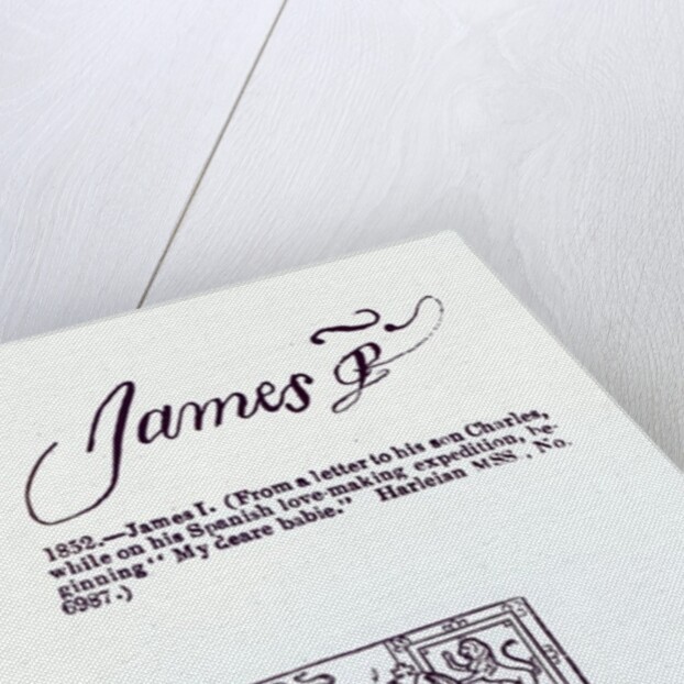 Reproduction of the signature of James VI and I, March 17th 1623 by Anonymous