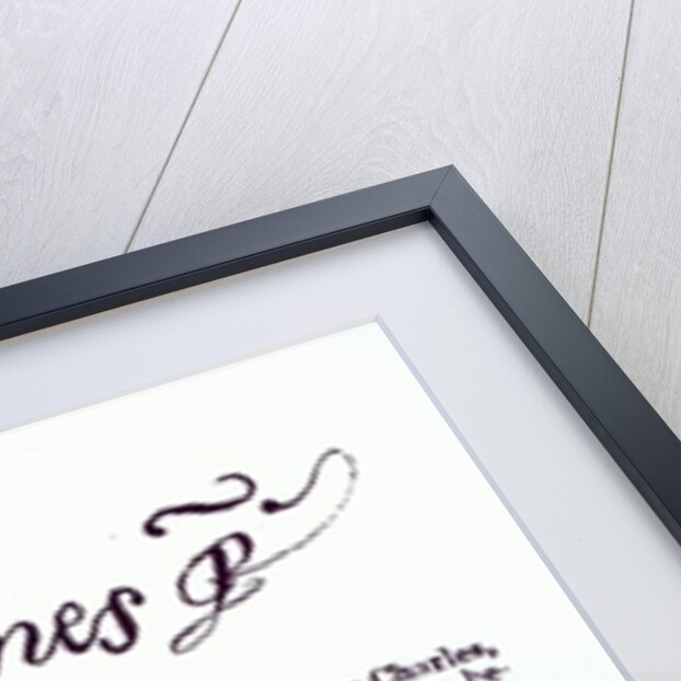 Reproduction of the signature of James VI and I, March 17th 1623 by Anonymous