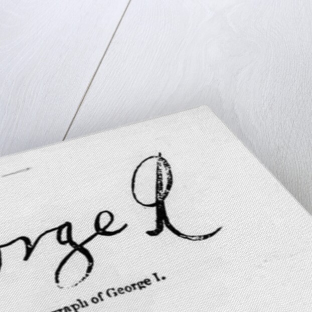 Reproduction of the signature of George I by Anonymous