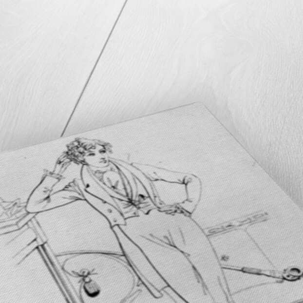 Portrait of Benjamin Disraeli Author of 'Vivian Grey', 1833 by Daniel Maclise (after)