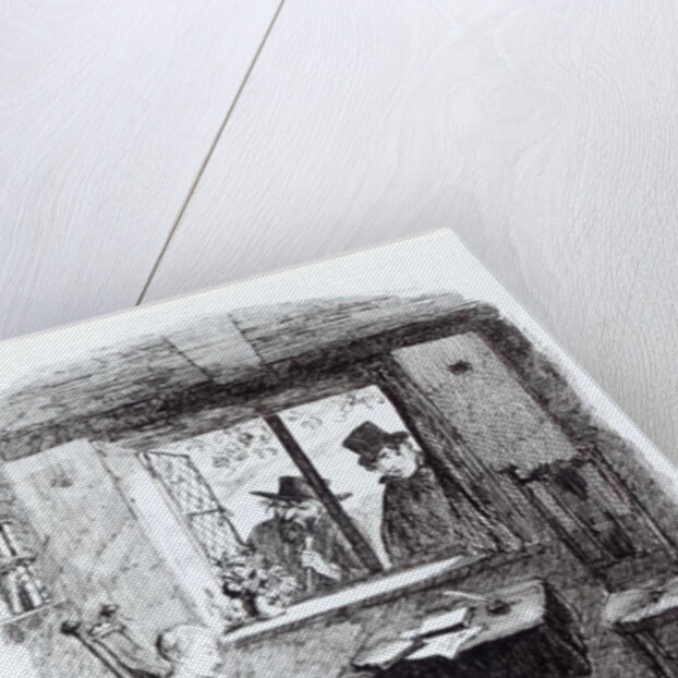 Monks and the Jew Discover Oliver by George Cruikshank