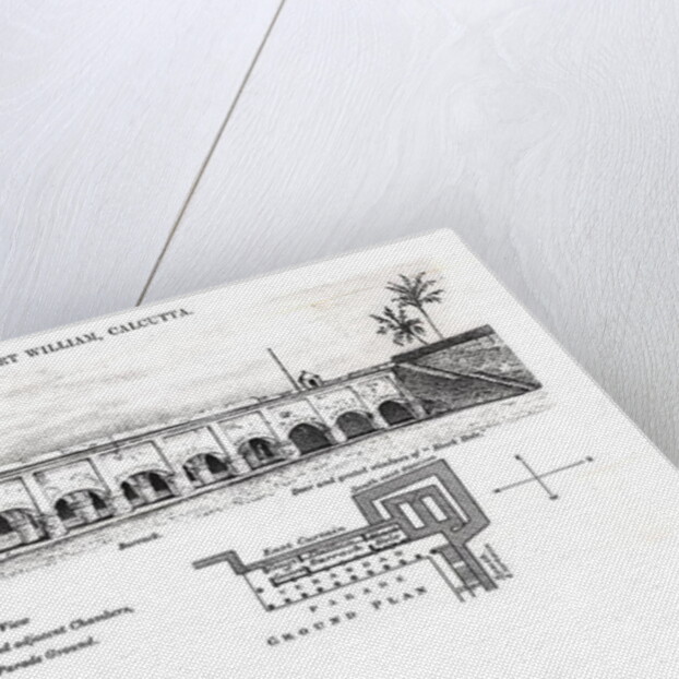 Old Fort William, Calcutta by Samuel de Wilde