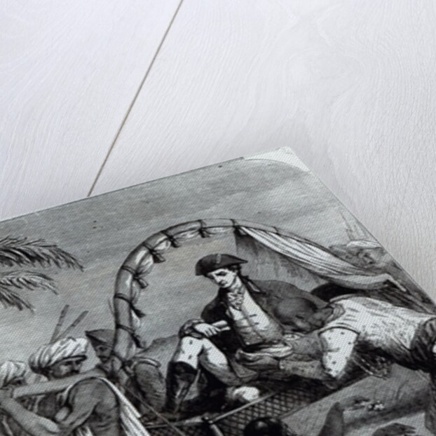 Warren Hastings in India in 1784 by English School