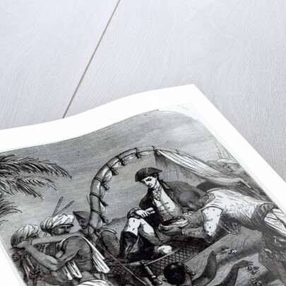 Warren Hastings in India in 1784 by English School