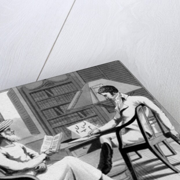 An European Gentleman with his Moonshee, or Native Professor of Languages by Charles D'Oyly