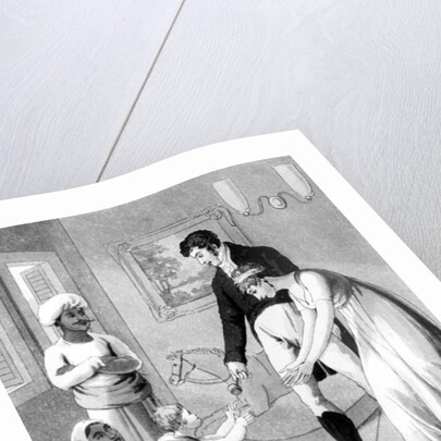 An European Lady and her Family, attended by an Ayah, or Nurse by Charles D'Oyly