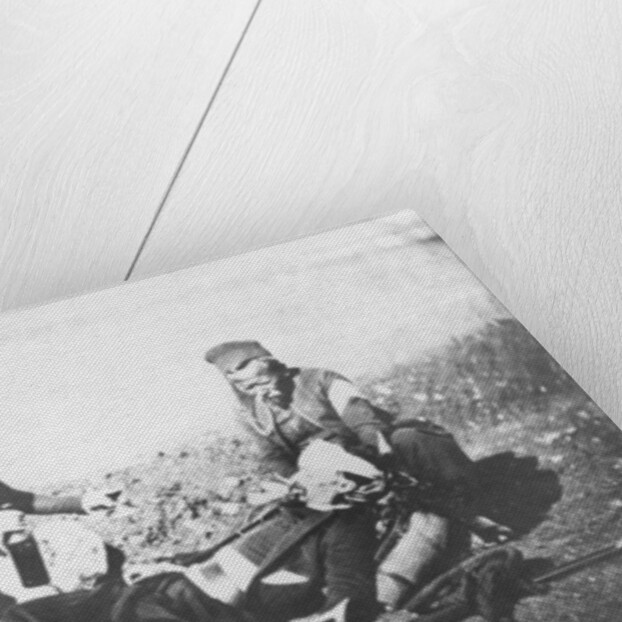 A Nurse Tending a Wounded Man in the Crimea, c.1855 by English Photographer