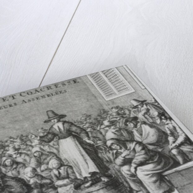 Male and Female Quakers at their Assembly by French School