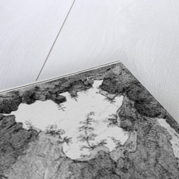 Turpin as he Concealed Himself in a Cave on Epping Forrest by English School