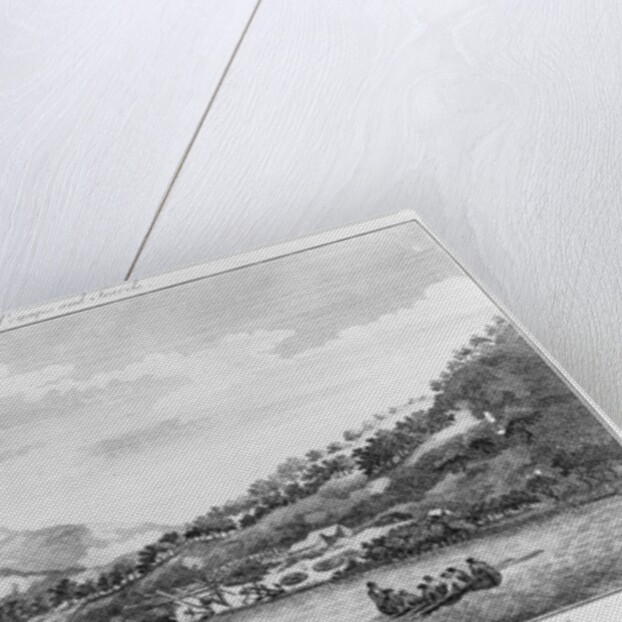 Captain Cook having been shipwrecked in his voyage round the world has the Endeavour repaired in a harbour on one of the Hope Islands, c.1786 by Sydney Parkinson
