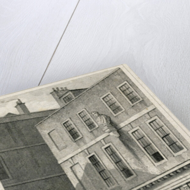 The Grecian Coffee House, Devereux Court, Strand, featuring a bust of Ben Johnson by English School