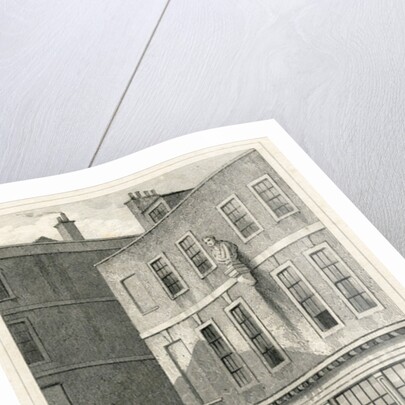 The Grecian Coffee House, Devereux Court, Strand, featuring a bust of Ben Johnson by English School