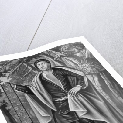 Portrait of Tee Yee Neen Ho Ga Row, Emperor of the Six Nations, 1710 by English School