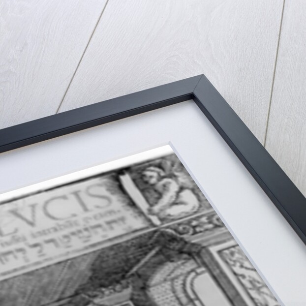 Jewish Cabbalist Holding a Sephirot copy of an illustration from 'Portae Lucis' by Paul Ricius, Augsburg 1516, used in a 'History of Magic'. by German School