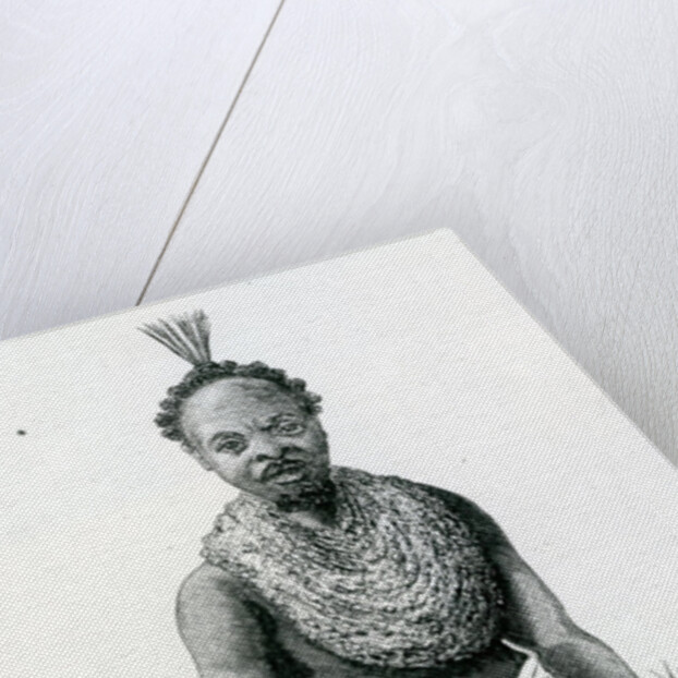 Merere, chief of the Usango from 'Travels in Africa', 1879 by English School