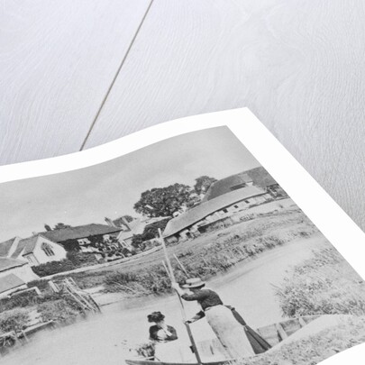 Ferry across the Arun at Bury, Sussex by English Photographer