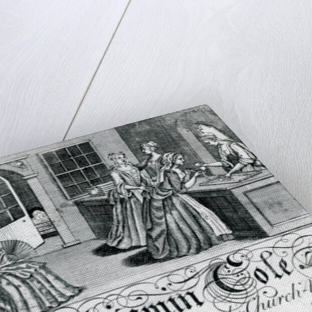 Trade Card, Benjamin Cole, London tradesman by English School