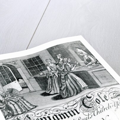 Trade Card, Benjamin Cole, London tradesman by English School