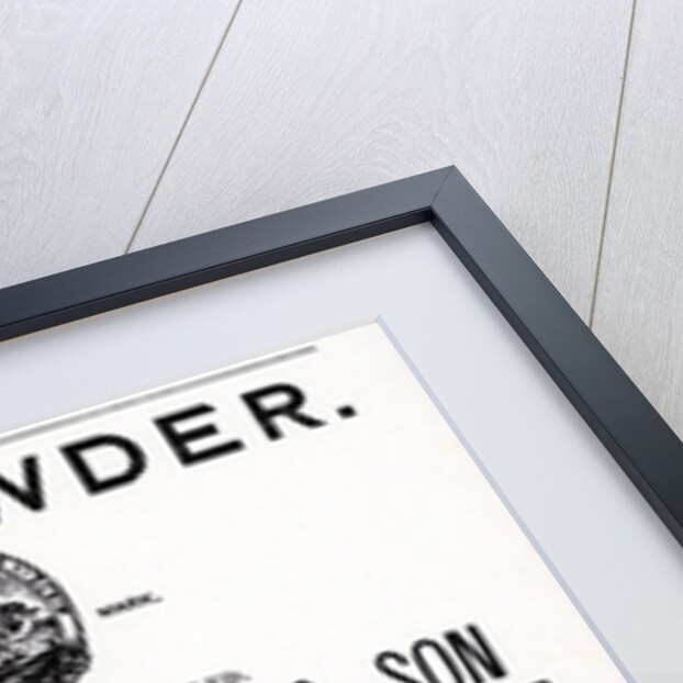 Advertisement for Gunpowder by Messrs. John Hall & Son by English School