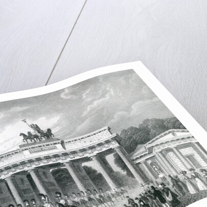 The Brandenburg Gate, Berlin, 1833 by German School