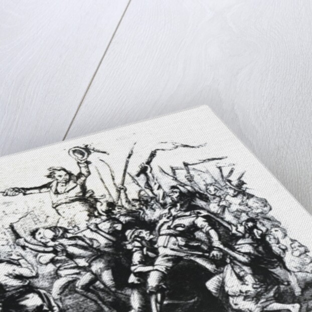 Luddite Rioters, 1813 by Hablot Knight Browne