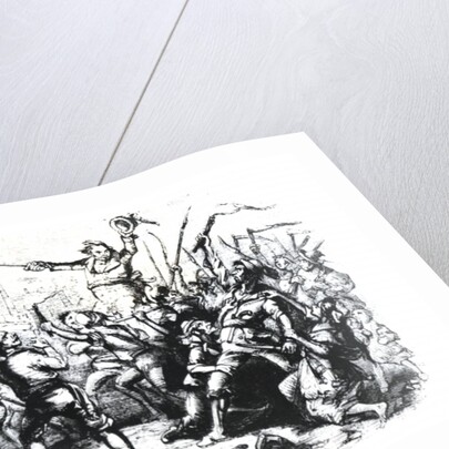 Luddite Rioters, 1813 by Hablot Knight Browne