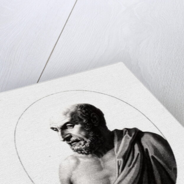 Democritus, engraved from a bust in the Vatican Museum by Alexander Day