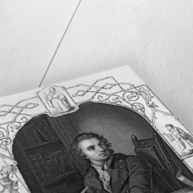 Gotthold Ephraim Lessing engraved by Albert Henry Payne by Storck