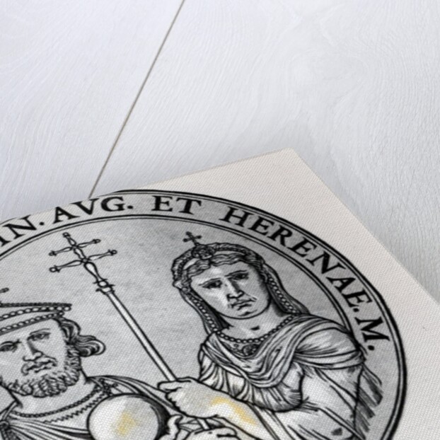 Constantine VI and his Mother Irene by Anonymous