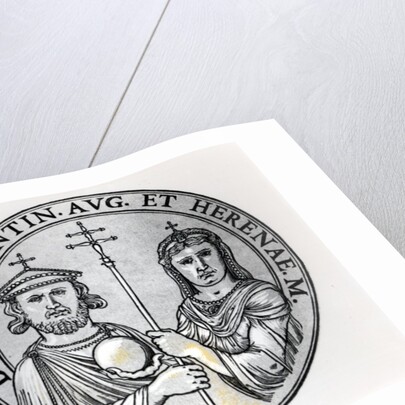 Constantine VI and his Mother Irene by Anonymous