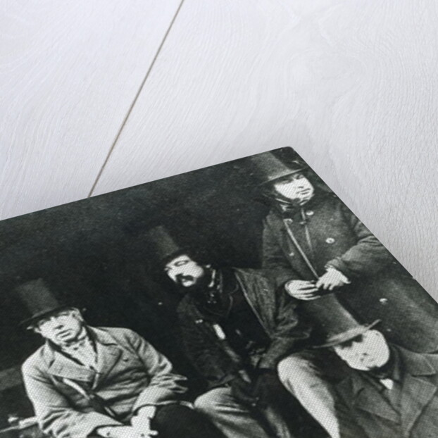 From LtoR, Lord Paget, Lord Carlisle and Isambard Kingdom Brunel by English Photographer