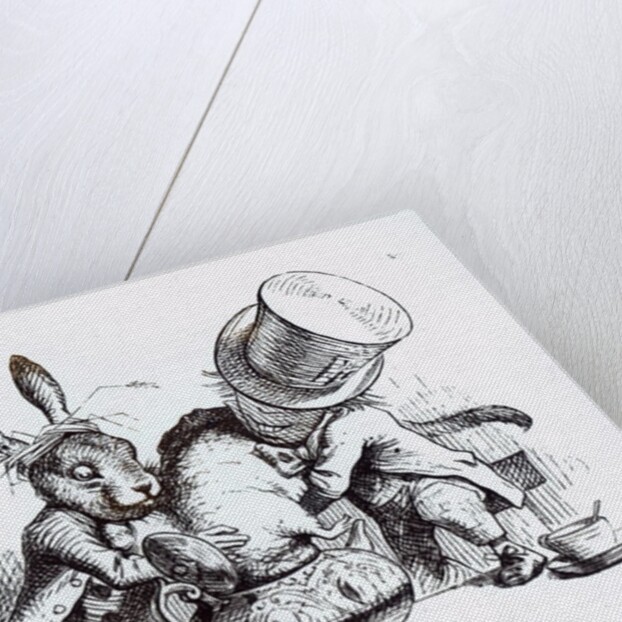 The Mad Hatter and the March Hare putting the Dormouse in the Teapot by John Tenniel