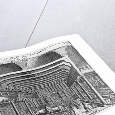 Interior of a Jewish Synagogue by Jan Veenhuysen