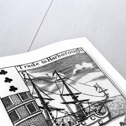 Trade at Harborough, English playing card by English School