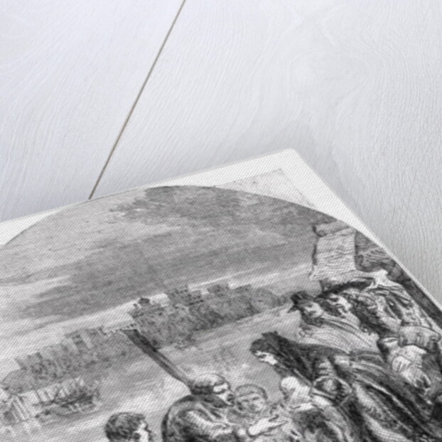 The Flight of the Queen of James II, December 1688 by English School