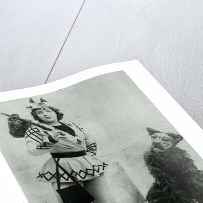 Marie Lloyd as Dick Whittington in 1898 by English Photographer