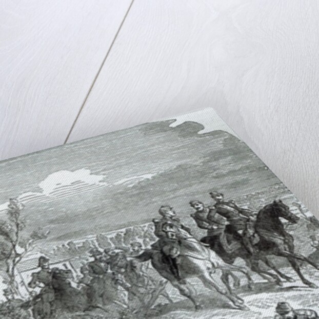 The Emperor Napoleon III on the Field of Battle at Solferino, 24th June 1859 by English School