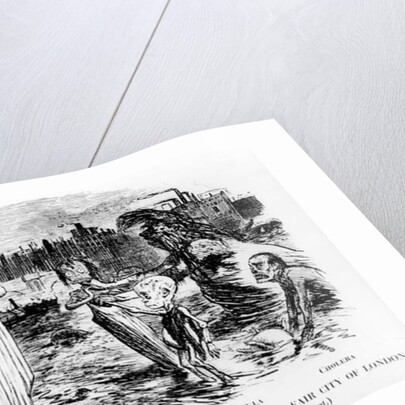 Father Thames Introduces his Offspring to the Fair City of London, a design for a fresco in the new Houses of Parliament by English School