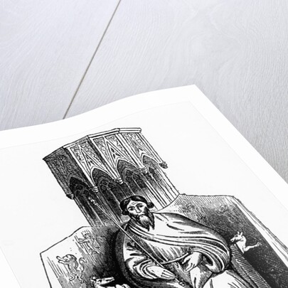 Owen Glendower from his seal, engraved in the 'Archaeologia' by English School