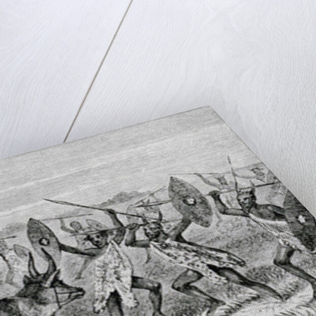 The Start from M'rooli for the Lake with Kamrasi's Satanic Escort by Samuel Baker