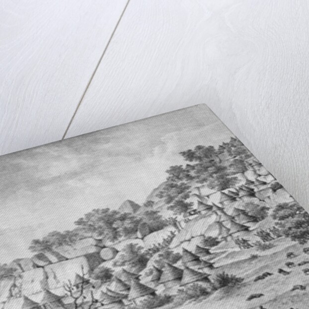 View of the village north of Agady in the Bertat region by Frederic (after) Cailliaud