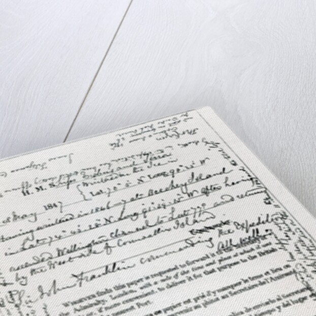 John Franklin's Message to the Secretary of the Admiralty, 28th May 1847 by English School