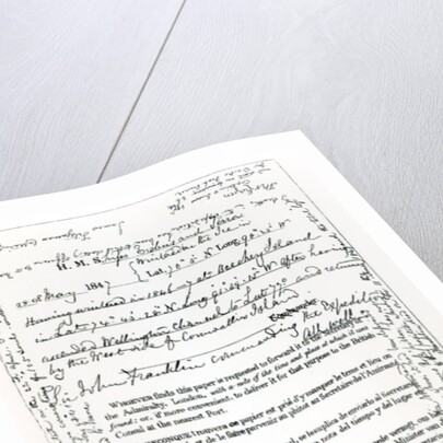 John Franklin's Message to the Secretary of the Admiralty, 28th May 1847 by English School